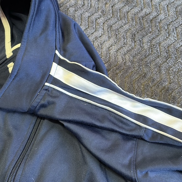 Nike long sleeve embroidered blackwhite tag track jacket size large - Picture 12 of 12